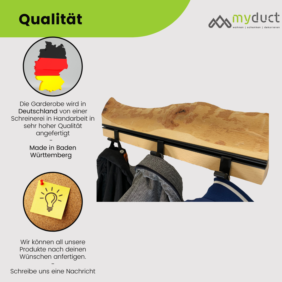 Garderobe aus Buche