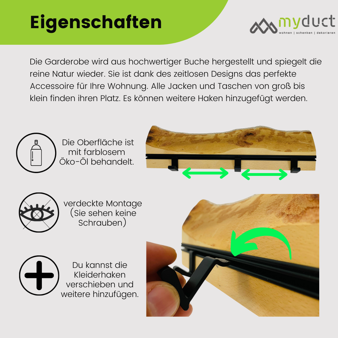 Garderobe aus Buche