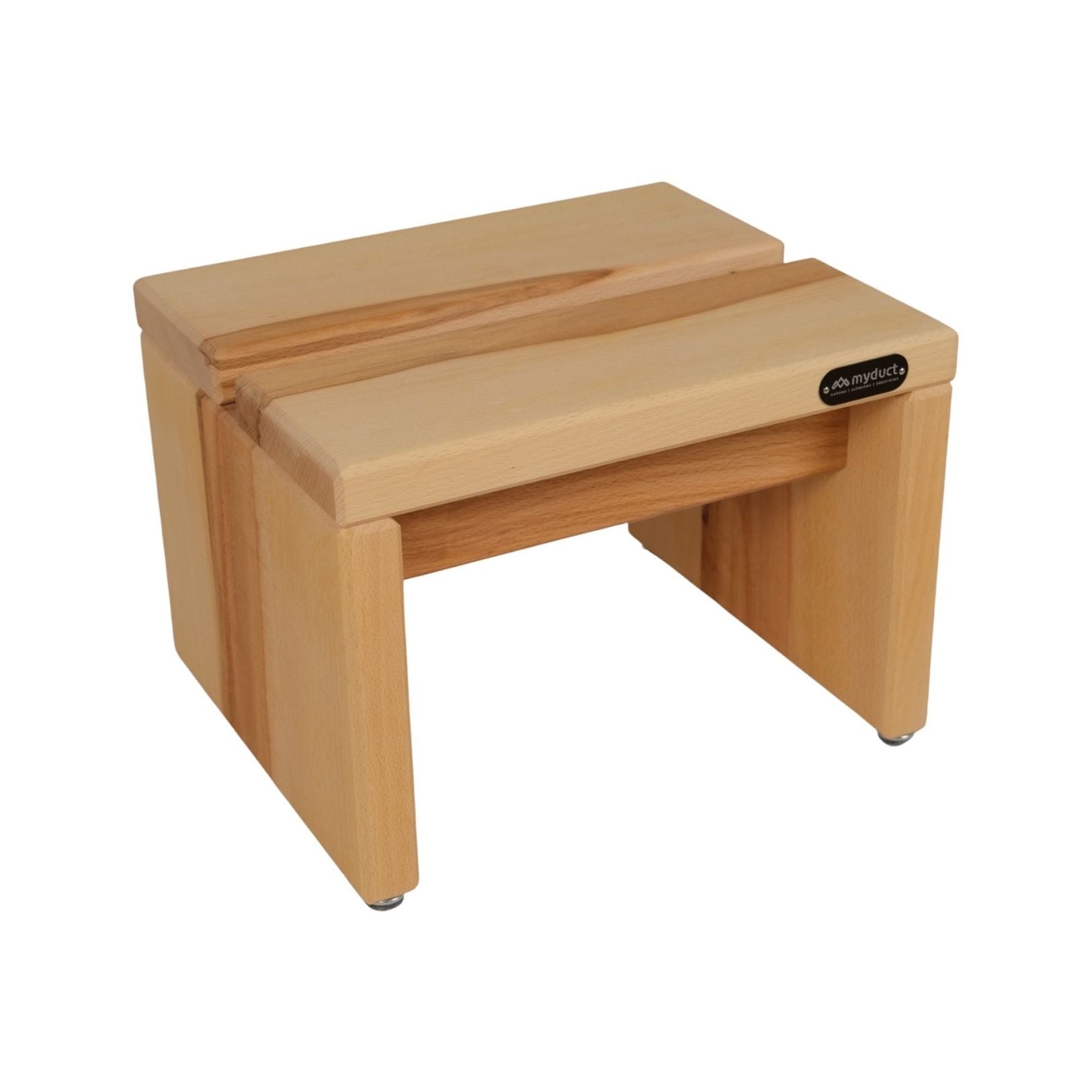 moderner Tritthocker aus Massivholz